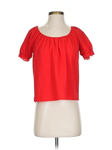 TeXTURE & THREAD Madewell Short Sleeve Blouse (view 1)
