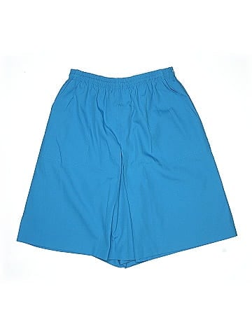 TanJay Blue Elastic Waist Active Shorts  (view 1)