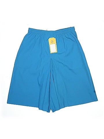 TanJay Blue Elastic Waist Active Shorts  (view 2)