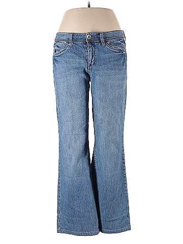 DKNY Jeans Blue Mid Rise Relaxed Jeans (view 1)