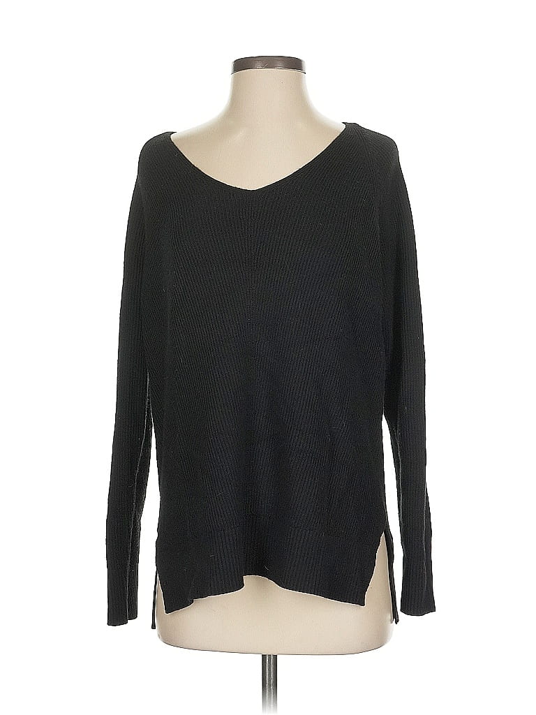 Pre-owned Athleta Pullover Sweater In Black