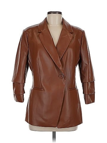 Scoop Faux Leather Jacket (view 1)