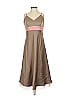 Bari Jay Color Block Tan Casual Dress Size 6 - photo 1