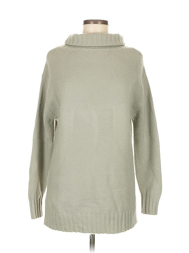 Pre-owned Unbranded Turtleneck Sweater In Gray