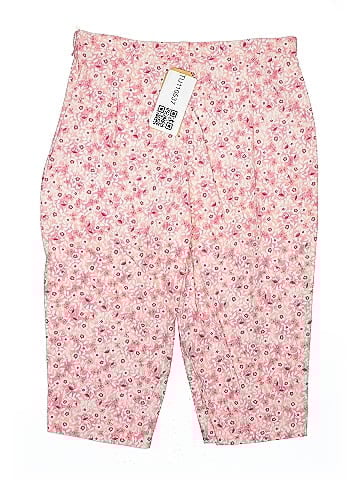 DressBarn Charming Pink Floral Casual Capri Pants (view 2)