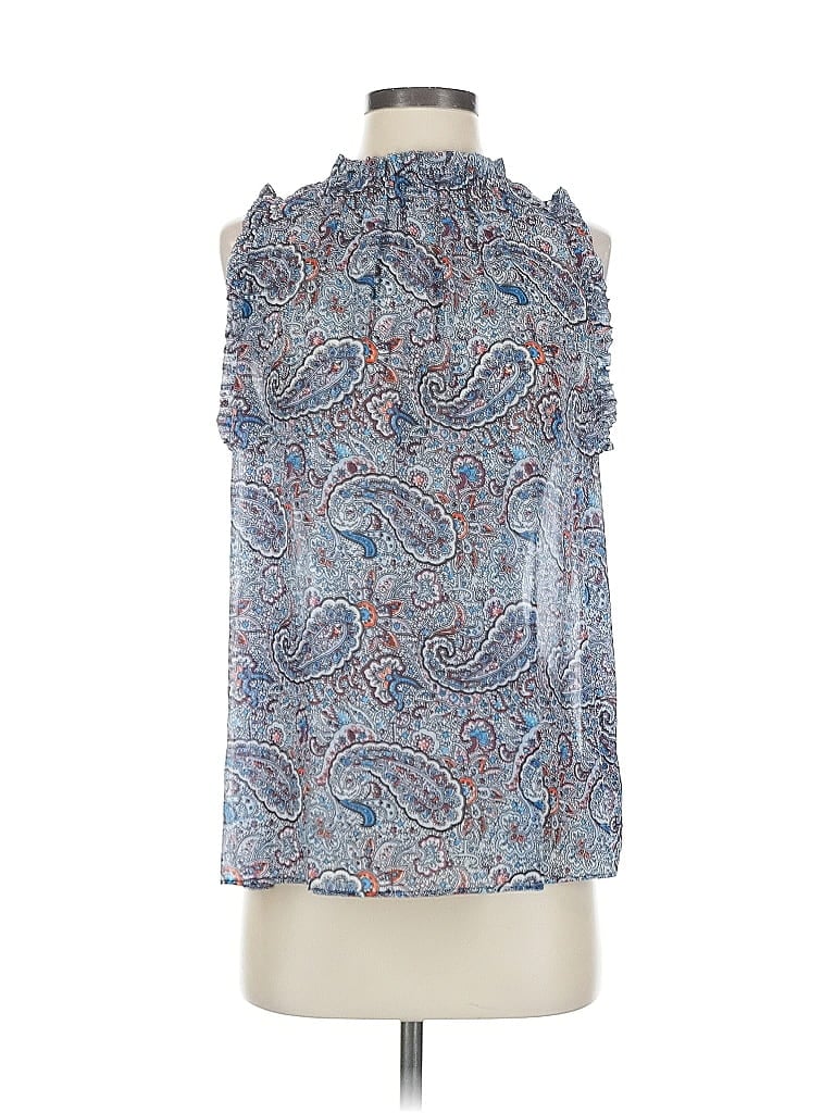 Pre-owned Gap Sleeveless Blouse In Blue