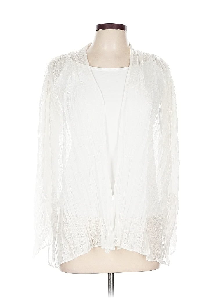 Pre-owned Chico's Kimono In White