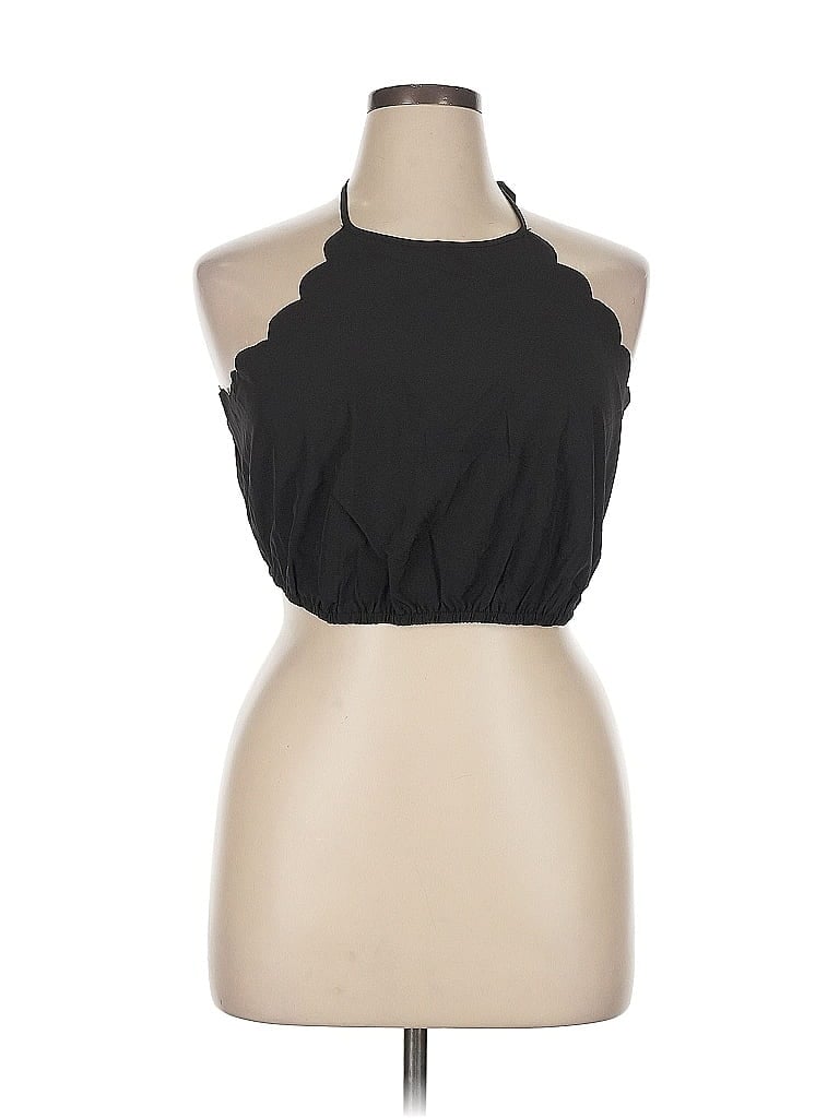 Pre-owned Shein Curve Sleeveless Blouse In Black