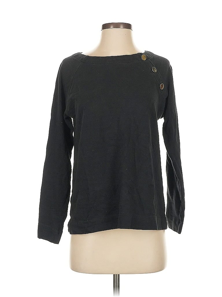 Click to view more detailed imagery on our partner's website Pre-owned Ann Taylor Loft Long Sleeve Top Black Boatneck Tops