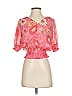 Joie 100% Polyester Pink 3/4 Sleeve Blouse Size XS - photo 1