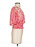Joie 100% Polyester Pink 3/4 Sleeve Blouse Size XS - photo 4