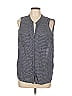 Gap Outlet Polka Dots Gray Sleeveless Button-Down Shirt Size L - photo 1