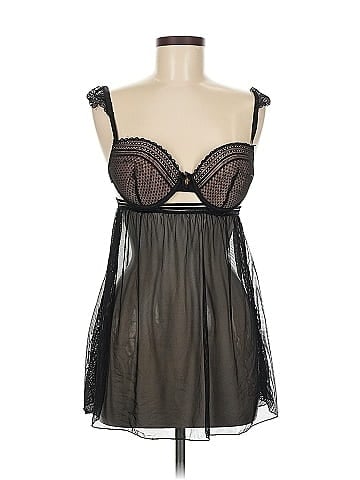 Daisy Fuentes Black Sheer Lingerie Dress (view 1)