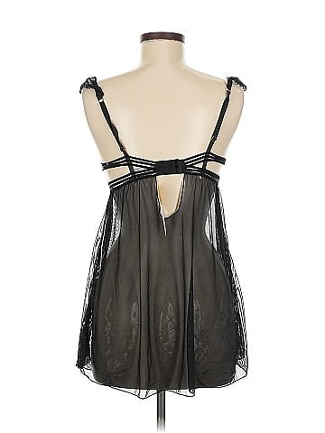 Daisy Fuentes Black Sheer Lingerie Dress (view 2)