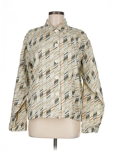 New Directions Long Sleeve Button-Down Shirt (view 1)