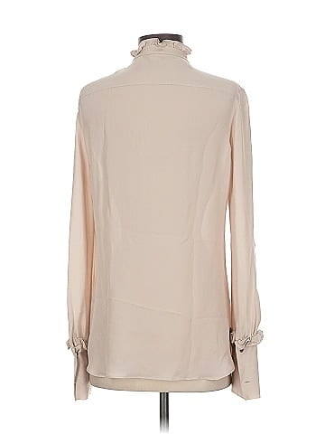 Nili Lotan Long Sleeve Silk Top (view 2)
