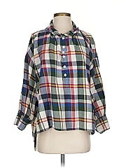 The Great. 3/4 Sleeve Button Down Shirt