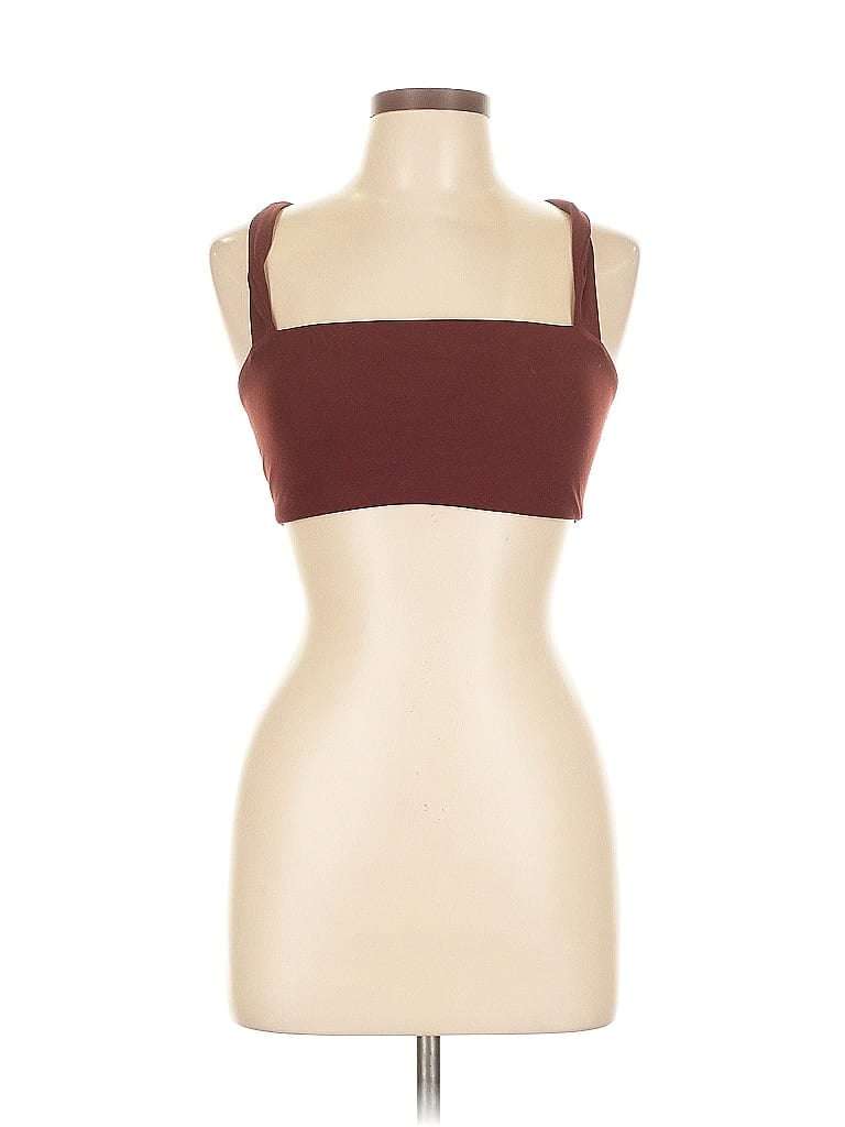 Pre-owned Offline By Aerie Tank Top Brown Strapless Neckline Tops