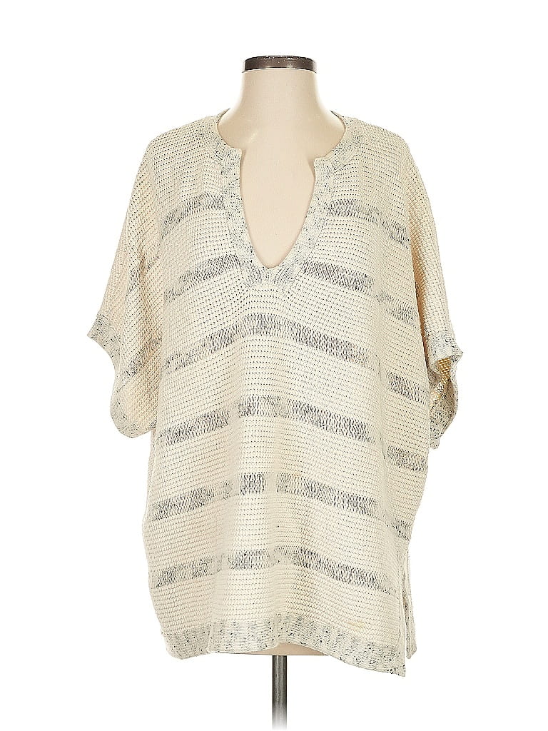 Pre-owned Vince Poncho In White