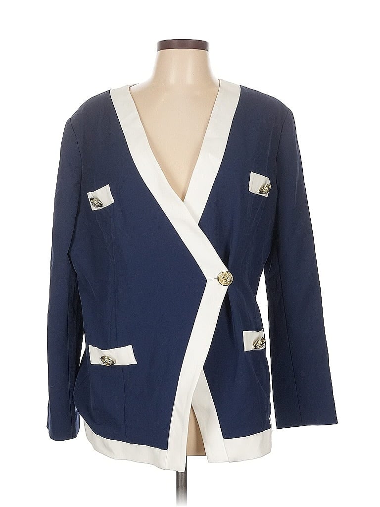 Pre-owned Alexia Admor Blazer Jacket In Blue