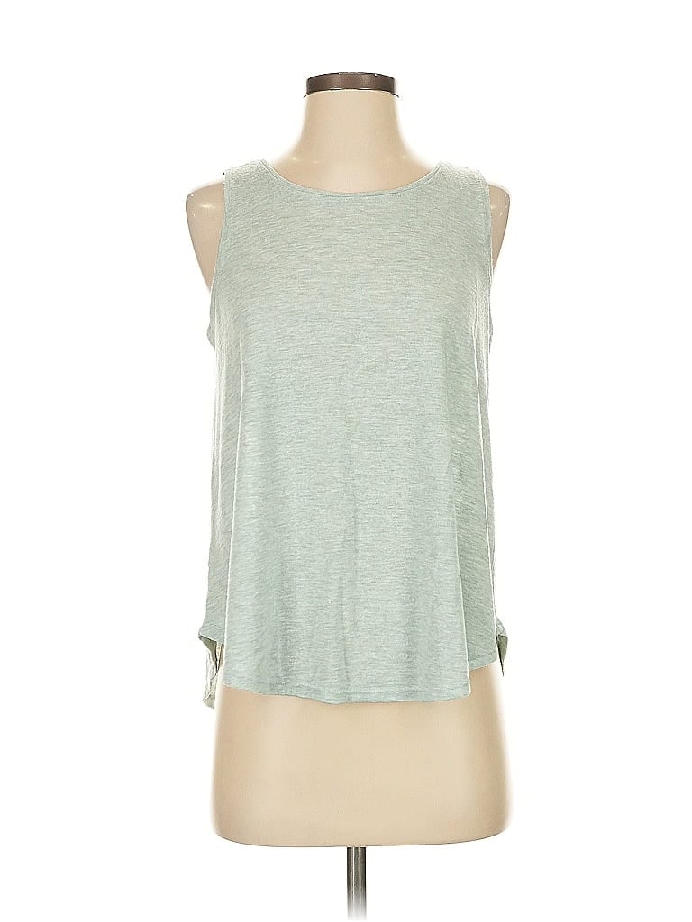 Pre-owned Ann Taylor Loft Sleeveless T-shirt In Green