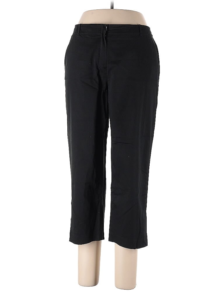 Pre-owned August Silk Dress Pants In Black