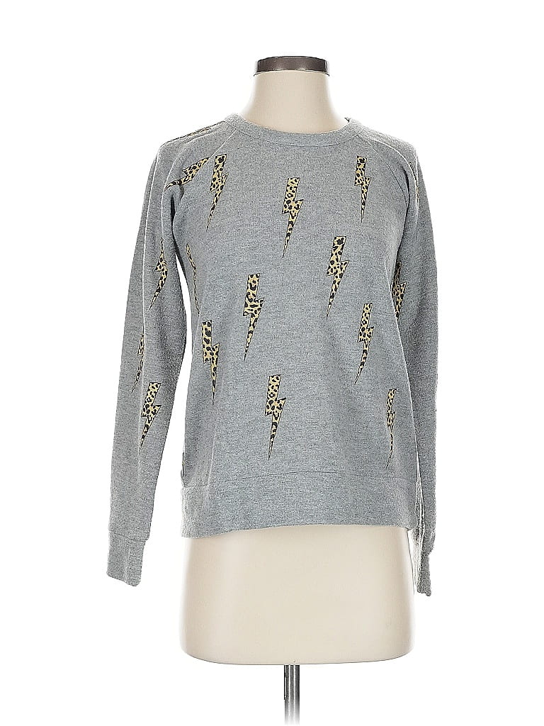 Pre-owned Chaser Pullover Sweater In Silver