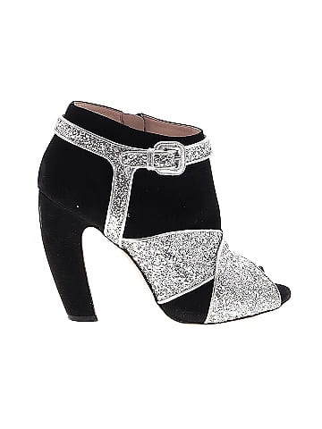 Miu Miu 2011 Suede Glitter Ankle Booties (view 1)