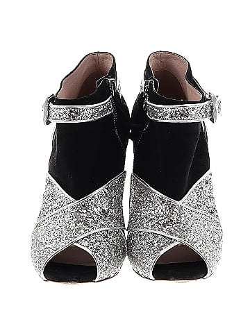 Miu Miu 2011 Suede Glitter Ankle Booties (view 2)
