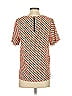 Daniel Rainn 100% Polyester Houndstooth Orange Short Sleeve T-Shirt Size 8 - photo 2