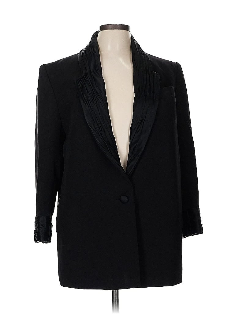 Pre-owned Assorted Brands Blazer Jacket In Black