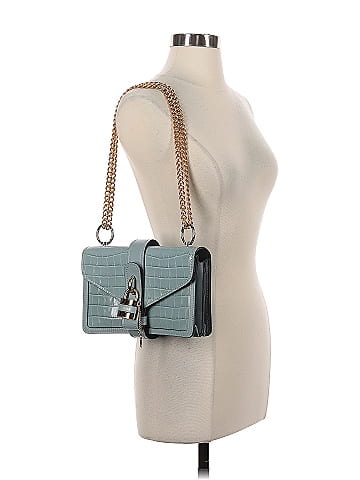 Chloé  Aby Chain Crocodile Embossed Leather Shoulder Bag (view 2)