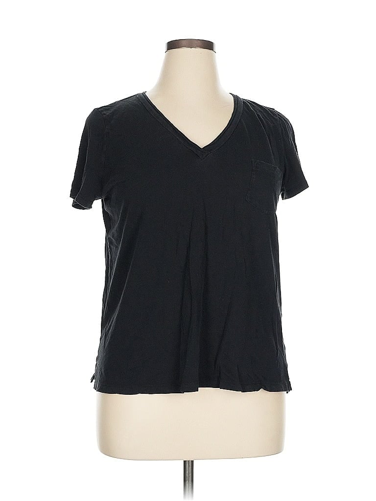 Pre-owned Caslon Short Sleeve T-shirt In Black