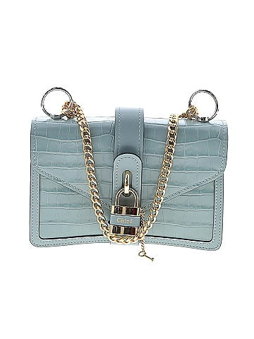 Chloé  Aby Chain Crocodile Embossed Leather Shoulder Bag (view 1)