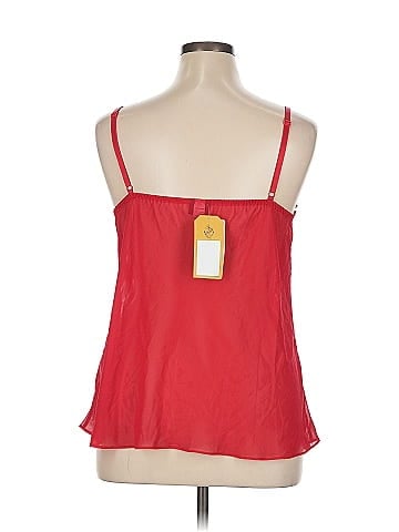 Frederick's of Hollywood Red Frilly Sleeveless Lingerie Top (view 2)