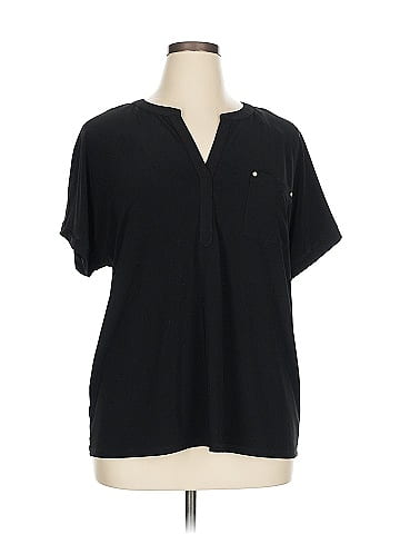 Anne Klein Short Sleeve Blouse (view 1)