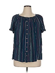 Terra & Sky Short Sleeve Blouse