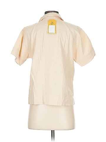 Bobbie Brooks Tan Short Sleeve Cotton Shirt (view 2)
