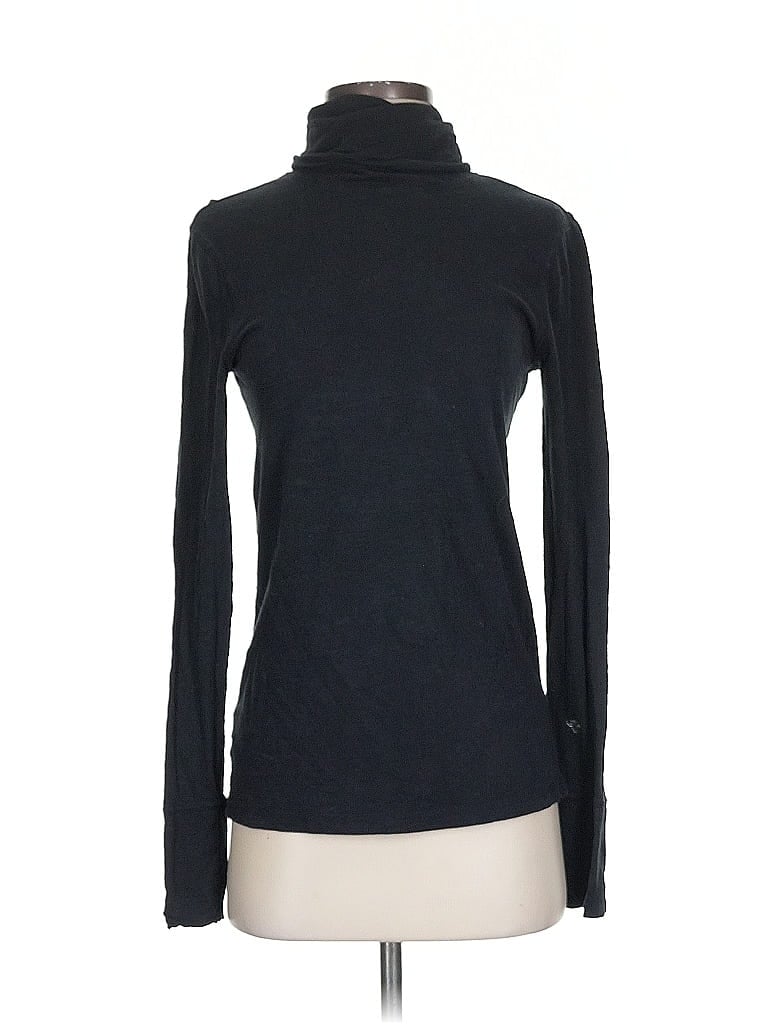 Pre-owned Ann Taylor Loft Long Sleeve Turtleneck In Black