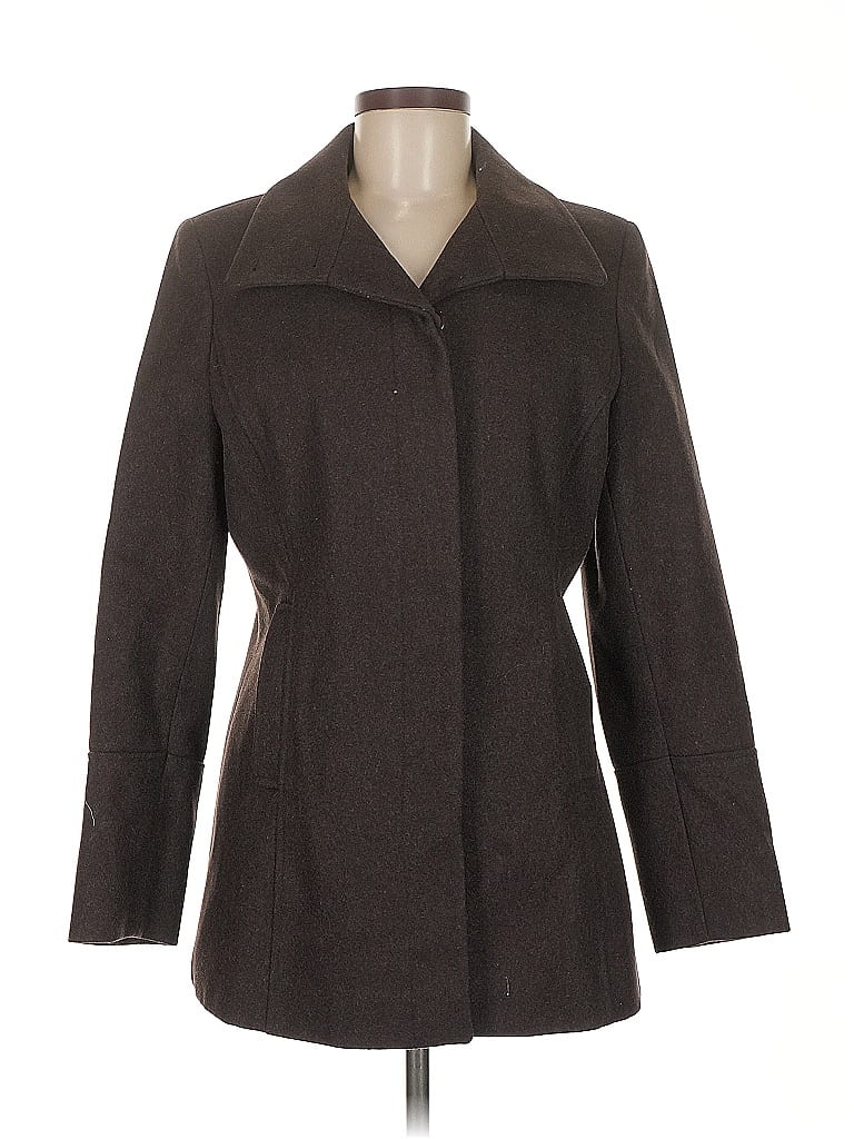 Pre-owned Express Wool Coat In Gray