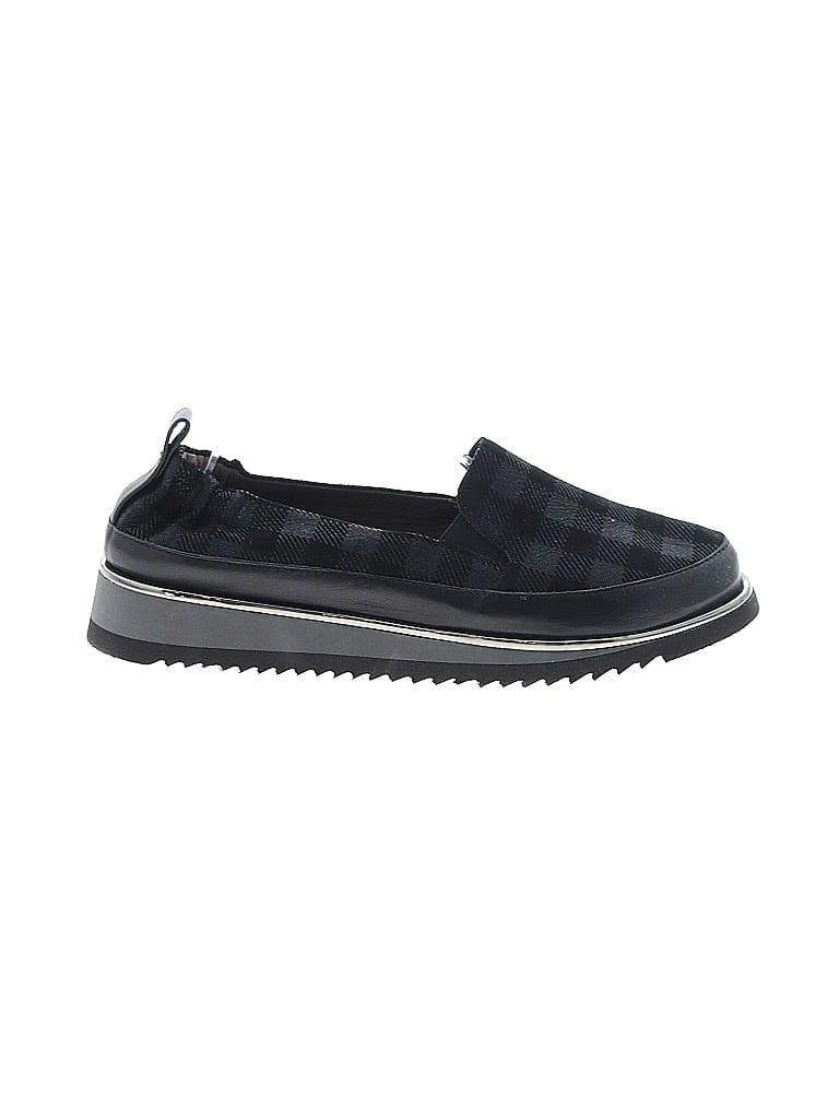Ron White Plaid Black Flats Size EU 37 1/2 - photo 1