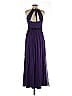 ML Monique Lhuillier 100% Silk Purple Cocktail Dress Size 6 - photo 2