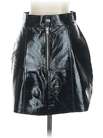 Reformation Faux Leather Skirt (view 2)