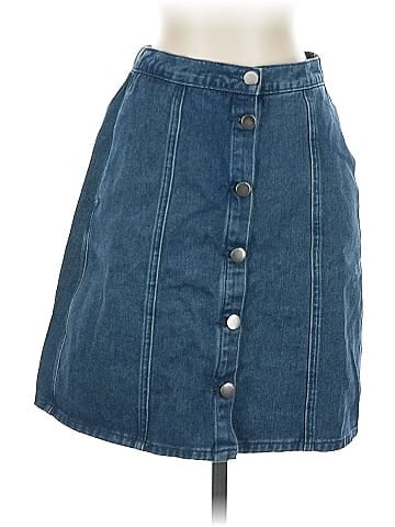 Allegra K Denim Skirt (view 1)