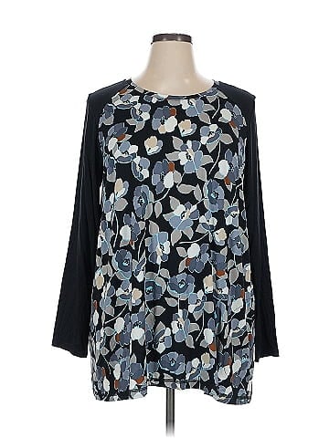 LOGO by Lori Goldstein 3/4 Sleeve Blouse (view 1)