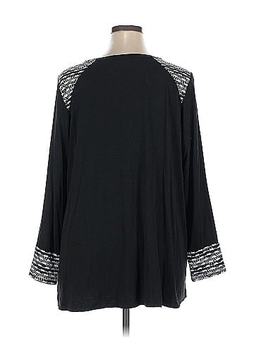 LOGO by Lori Goldstein 3/4 Sleeve Top (view 2)