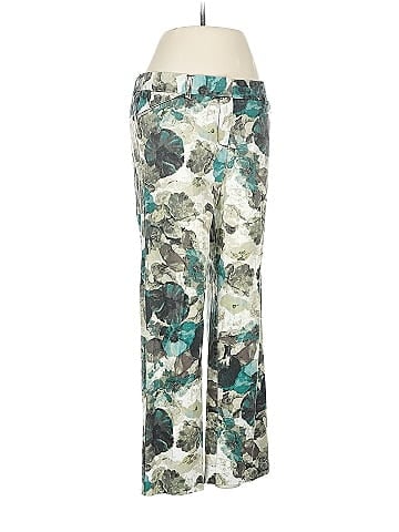 Larry Levine Floral Green Casual Pants (view 2)