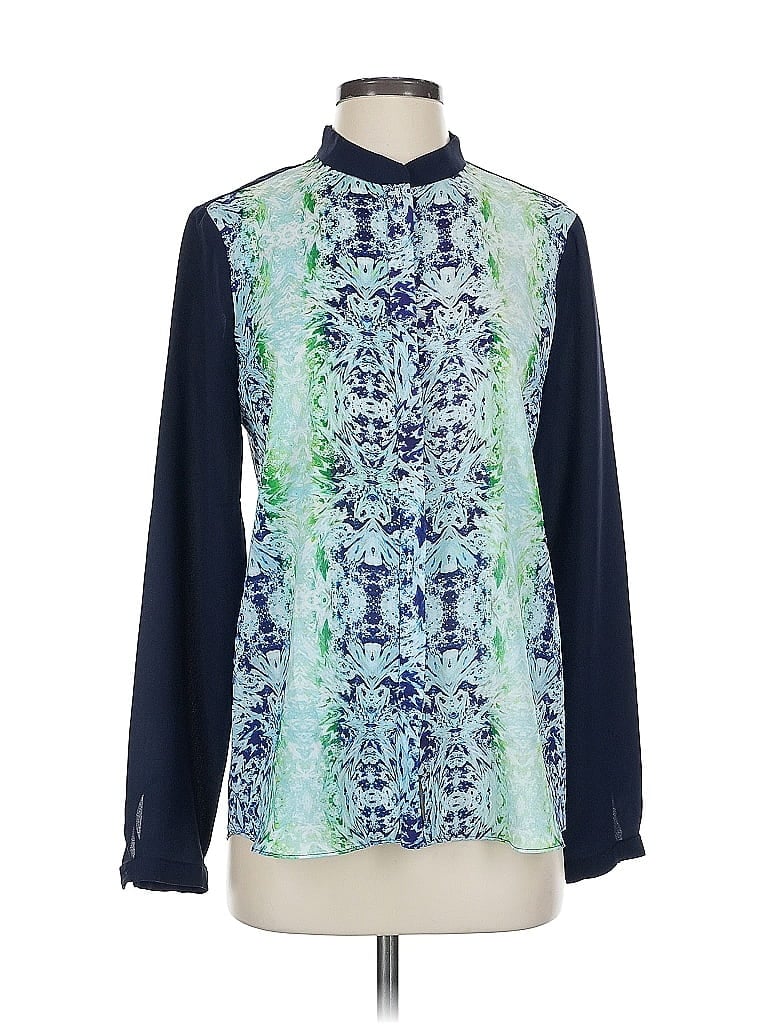 Click to view more detailed imagery on our partner's website Pre-owned Tahari Long Sleeve Blouse In Blue