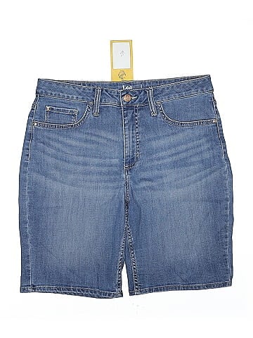 Riders by Lee Classic Blue Mid Rise Bermuda Shorts (view 1)