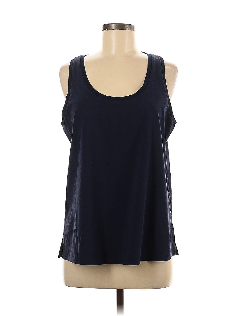 Pre-owned Br Standard Tank Top Blue Halter Neckline Tops